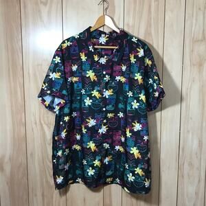 Amscan Tiki Totems Hawaiian Collared Shirt L/XL